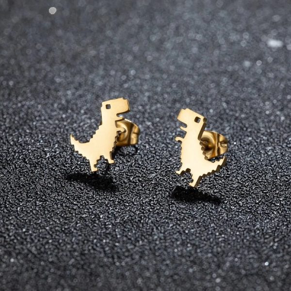 pendientes dinosaurio no internet